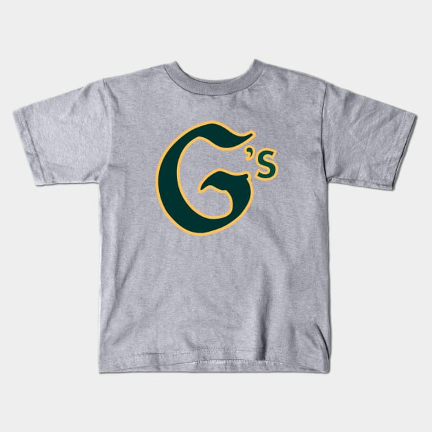 G's - Men's As Oakland Baseball MLB Athletic Spoof Shirt Kids T-Shirt by Nick Ford design school